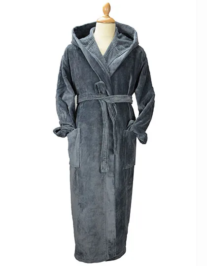 DeLuxe Velour Bathrobe with hood