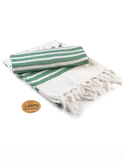 White / Dark Green