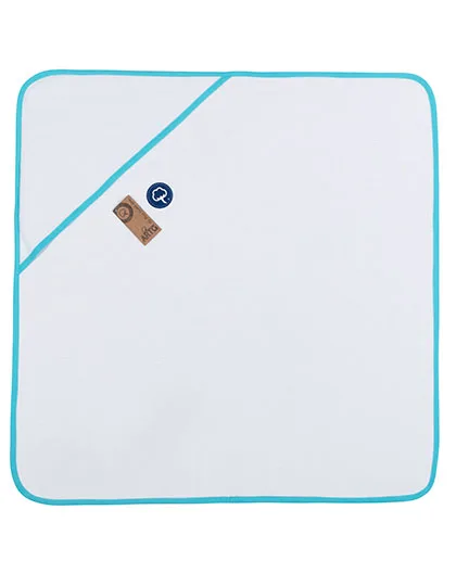 White / Aqua Blue