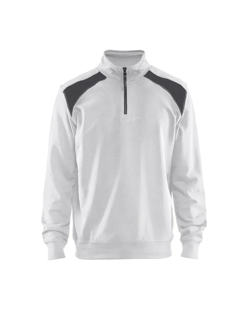Sweatshirt Half-Zip 2-farbig 3353