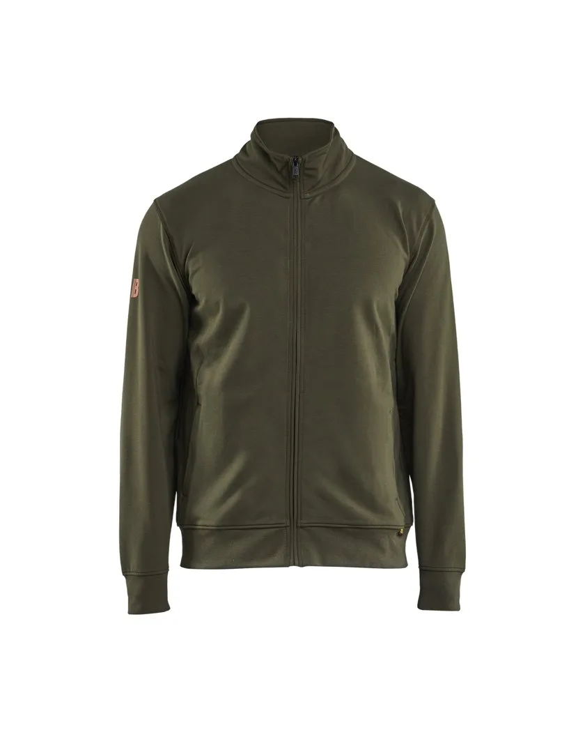 Sweatjacke mit durchgehendem Reißverschluss 3695