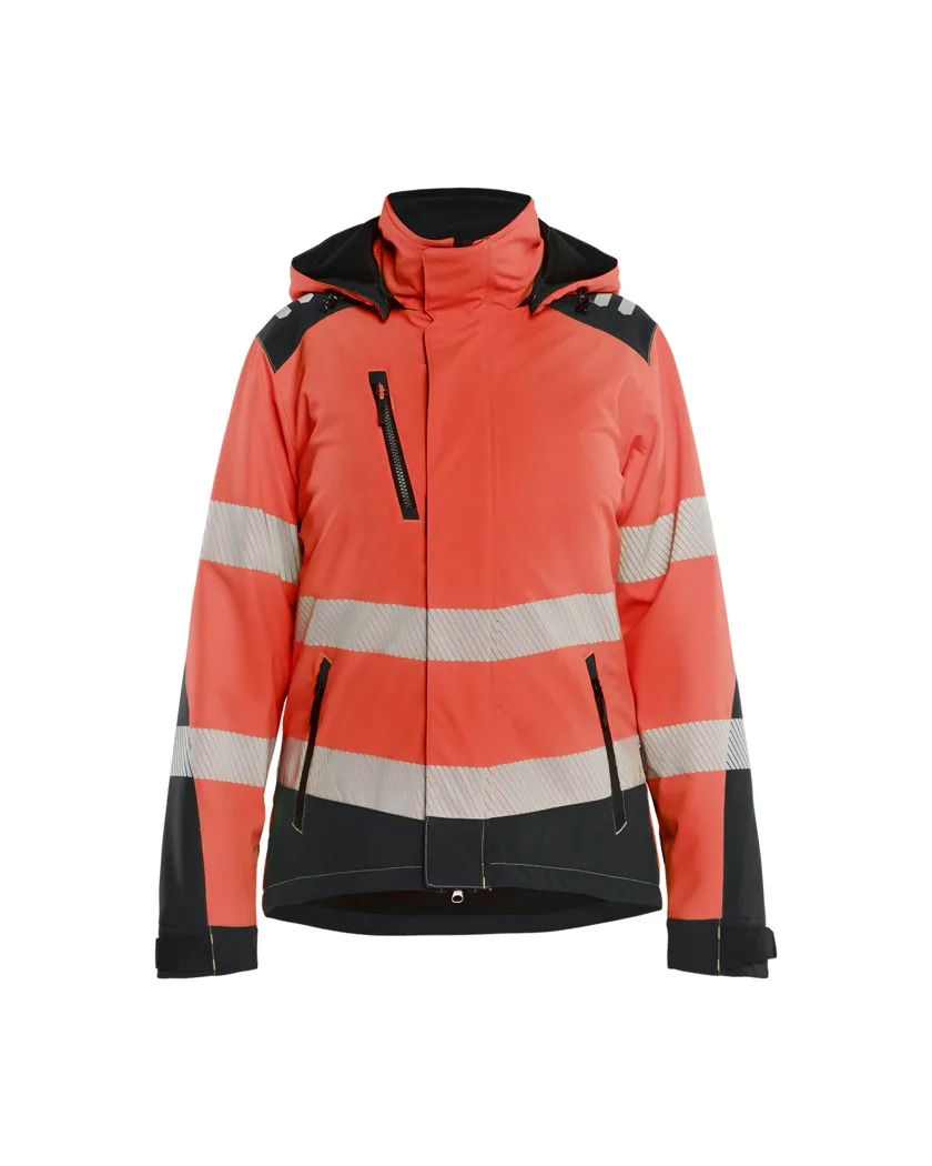 Damen High Vis Softshell Winterjacke 4401