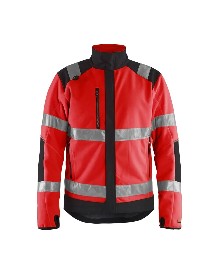 High Vis Fleecejacke winddicht 4888