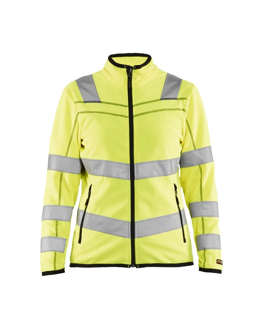 Damen High Vis Microfleece Jacke 4966