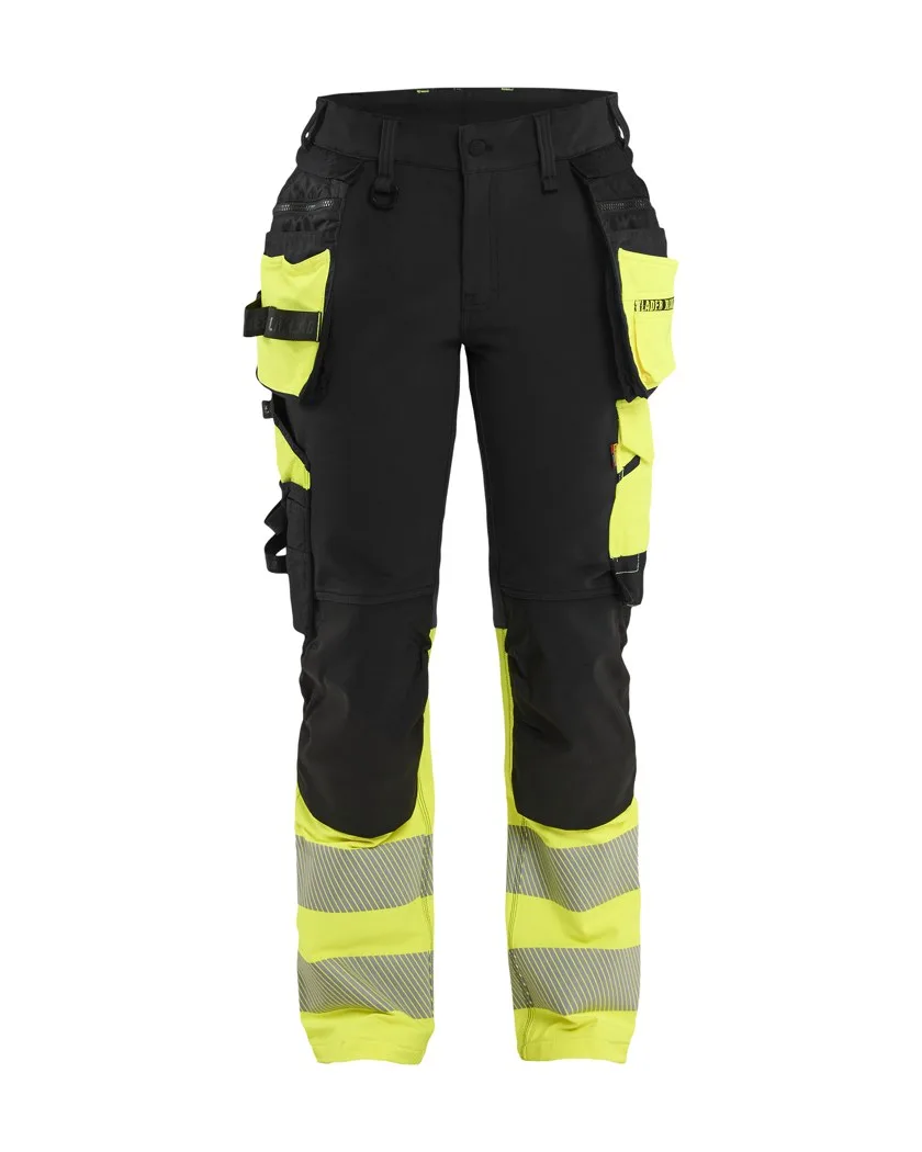 Damen High Vis Arbeitshose 4-Wege-Stretch 7036