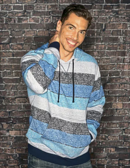 Lt. Blue - Black (Striped)
