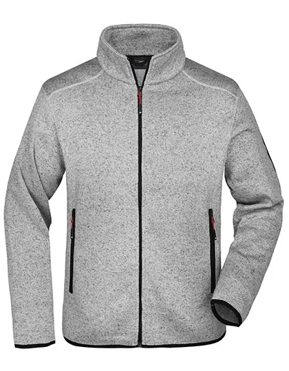 Light Grey Melange / Red