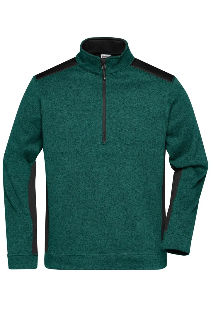 Dark Green Melange / Black