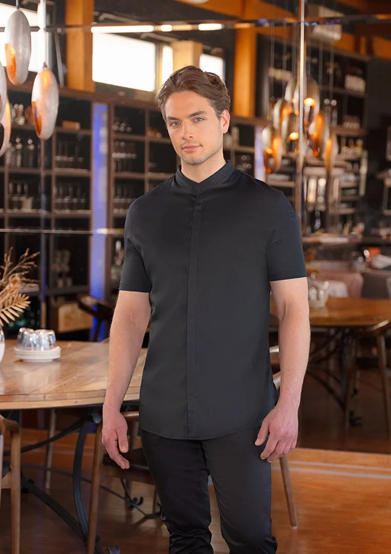 Kurzarm Herrenkochjacke DIAMOND CUT® Avantgarde