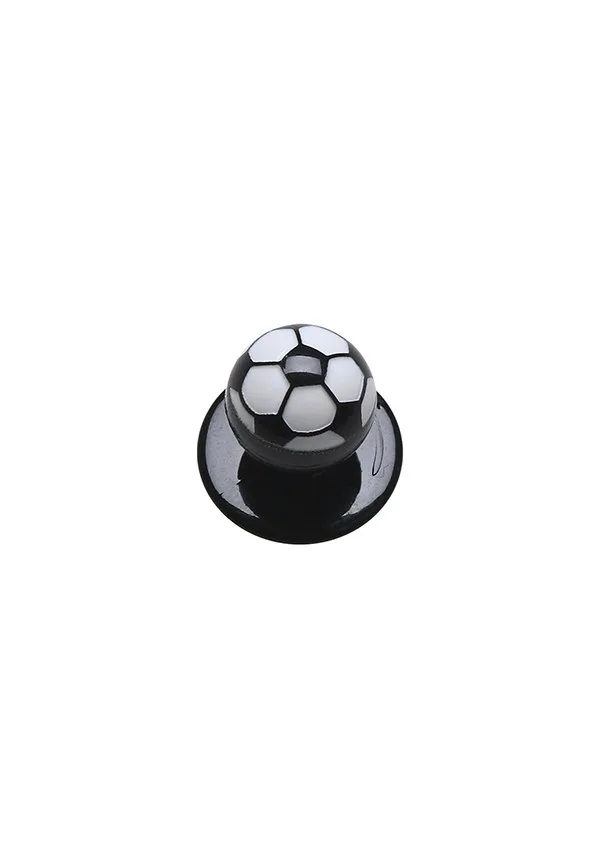 Kugelknöpfe Fußball, 12 Stück / Pack