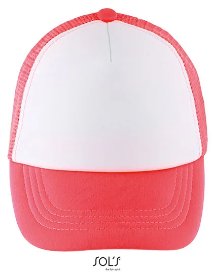 White / Neon Coral