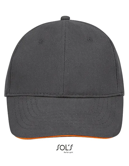 Grey (Solid) / Orange