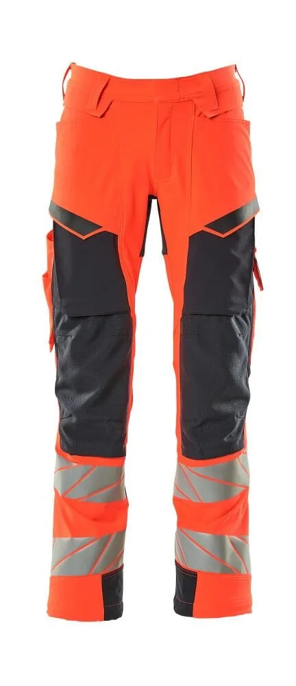 Hi-vis Rot/Schwarzblau