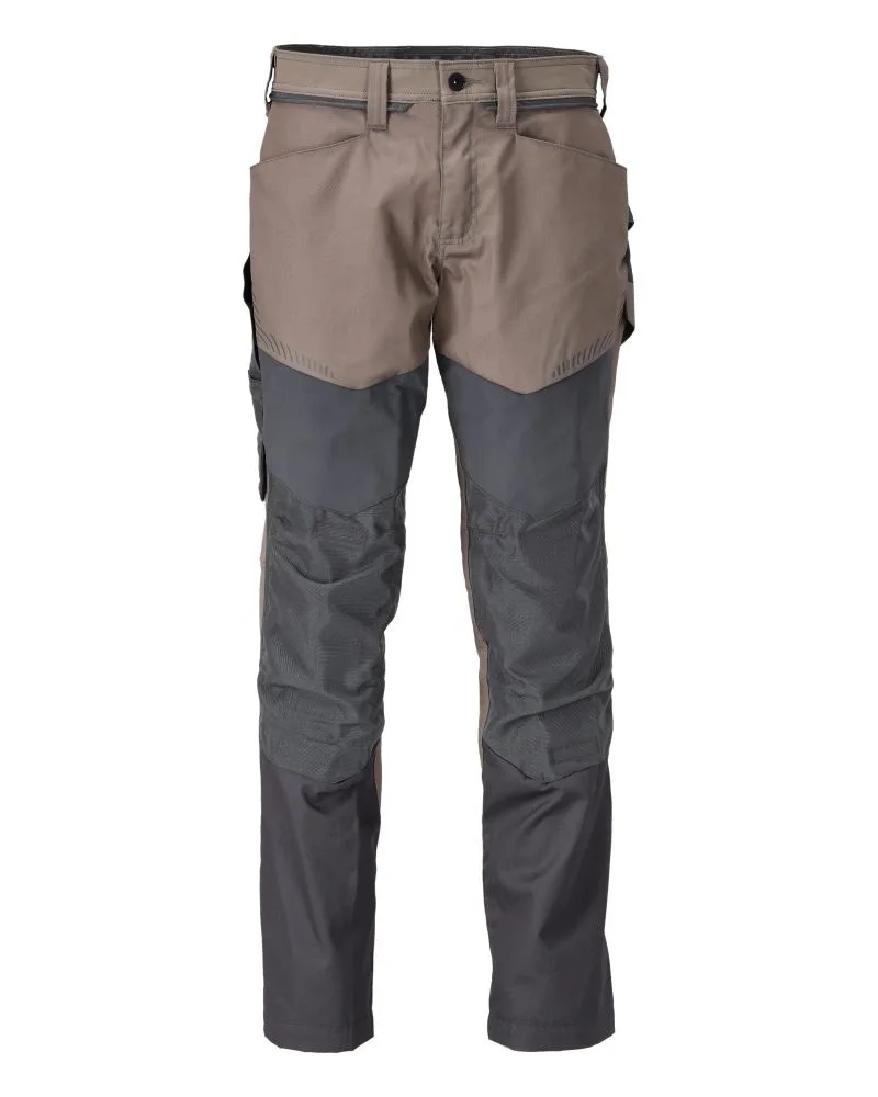 Dunkel Sandbeige/Anthrazitgrau