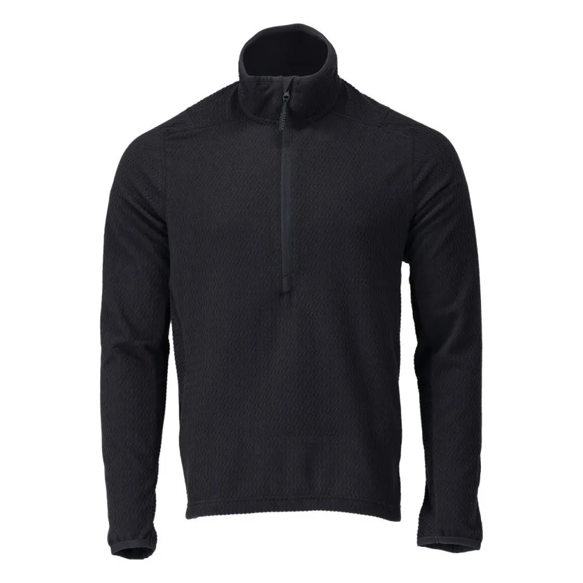 Microfleece Pullover mit kurzem Reißverschluss Customized