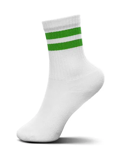 White / Kelly Green