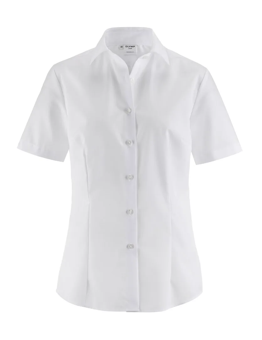 Luxor Bluse, modern fit, Kurzarm, Carpi