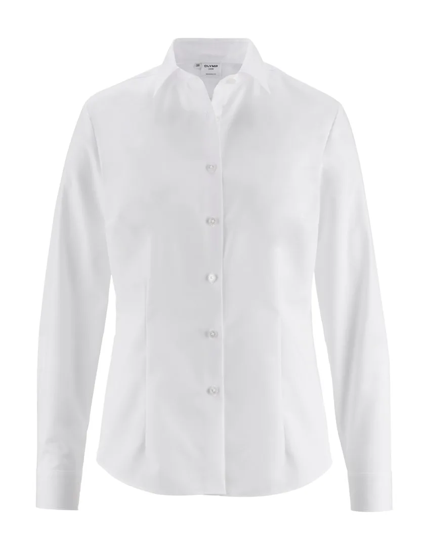 Luxor Bluse, modern fit, Langarm, Carpi
