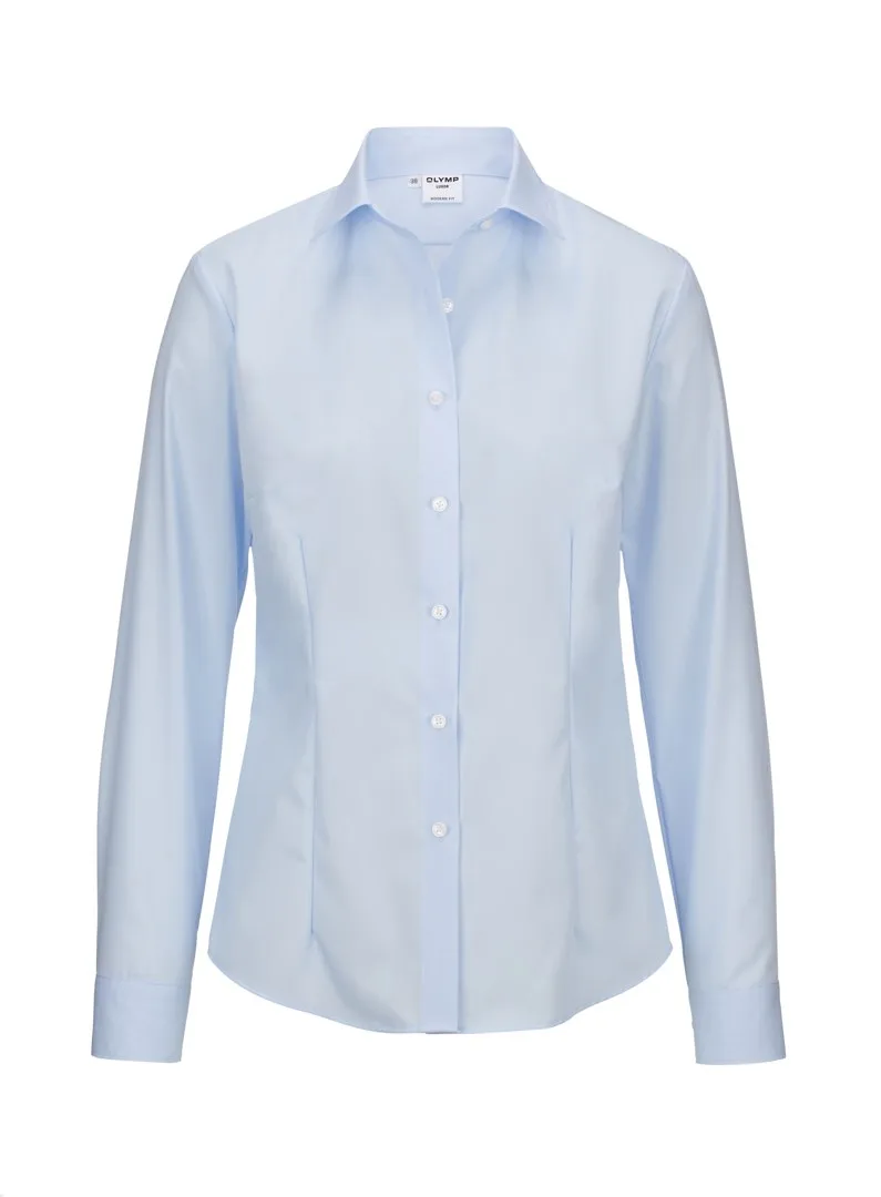 Luxor Bluse, modern fit, Langarm, Carpi