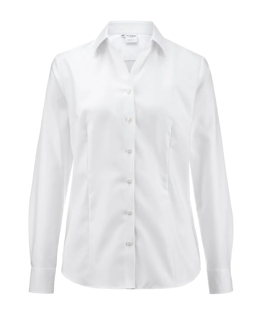 Luxor Twill Bluse, comfort fit, Langarm, Karla