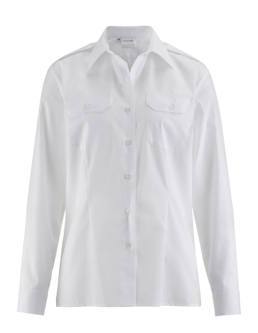 Pilot Bluse, Langarm, Kent (Pilotenbluse)