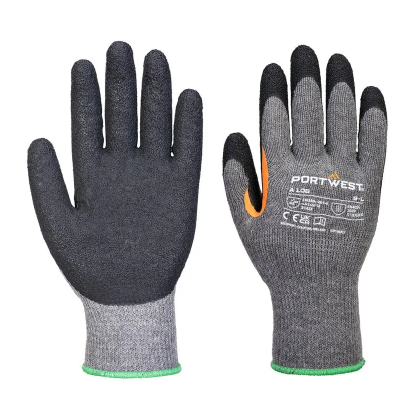 Grip 10 Latex-Handschuh mit verstärktem Daumen (Pk12)