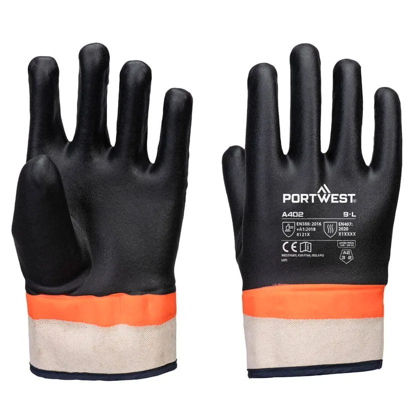 Grip PVC Sandy Double Dipped Handschuh