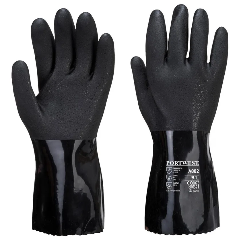 ESD PVC chemikalienbeständiger Schutzhandschuh