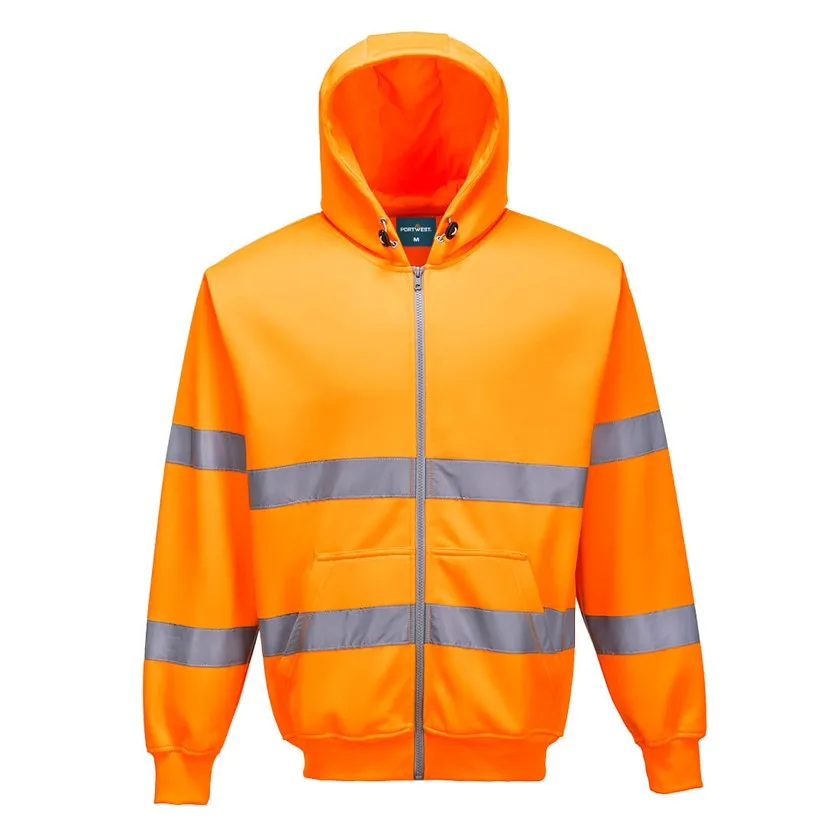 Hi-Vis Kapuzen Sweatjacke