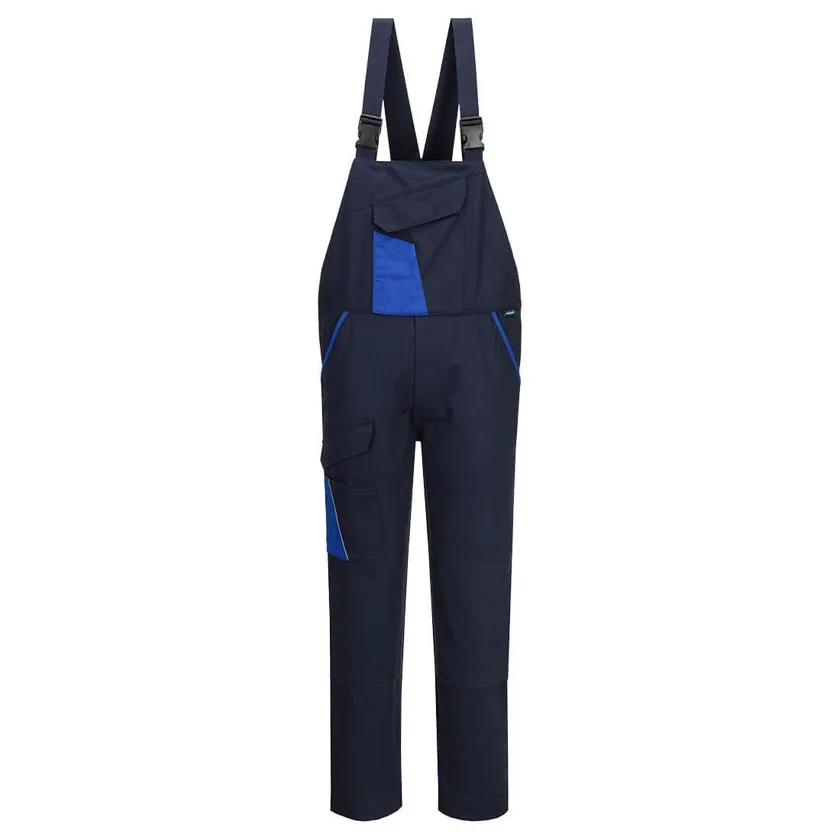 WX1 Zweifarbige Baumwoll - Latzhose