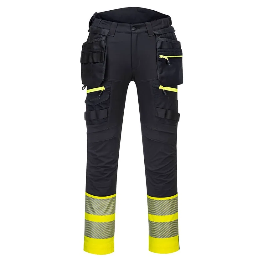DX4 Hi-Vis Bundhose mit abnehmbaren Holstertaschen Klasse 1