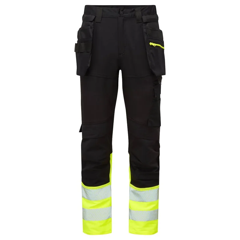 DX4 Hi-Vis Bundhose mit abnehmbaren Holstertaschen Klasse 1