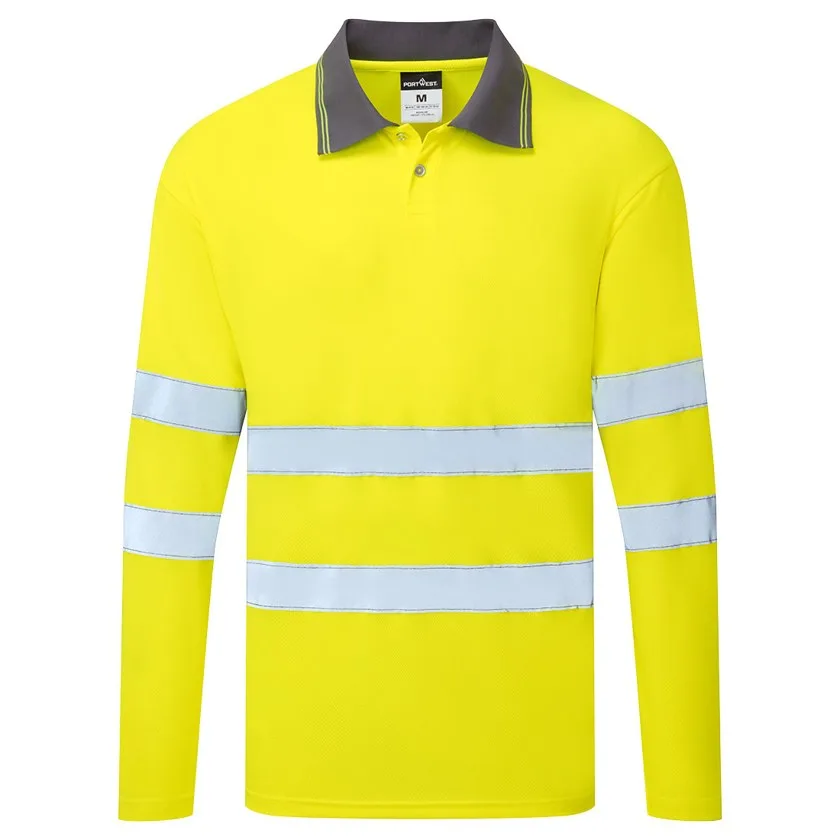 ES1 Essential Hi-Vis Poloshirt Langarm