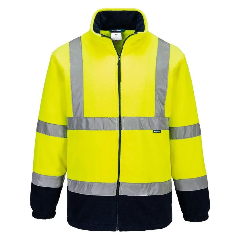 Hi-Vis Kontrast Fleecejacke