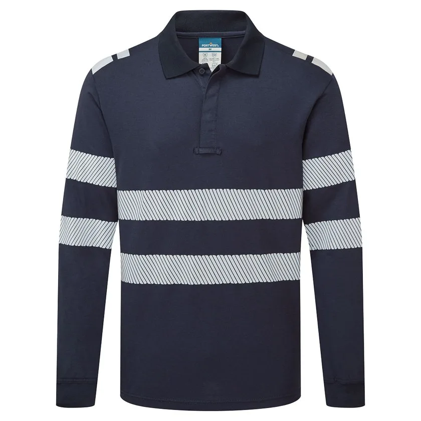 PW3 Modaflame Knit FR Poloshirt Langarm