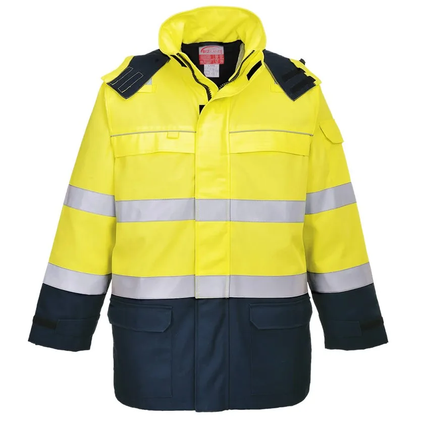 Bizflame Rain+ Hi-Vis Multinorm Kontrast FR Jacke