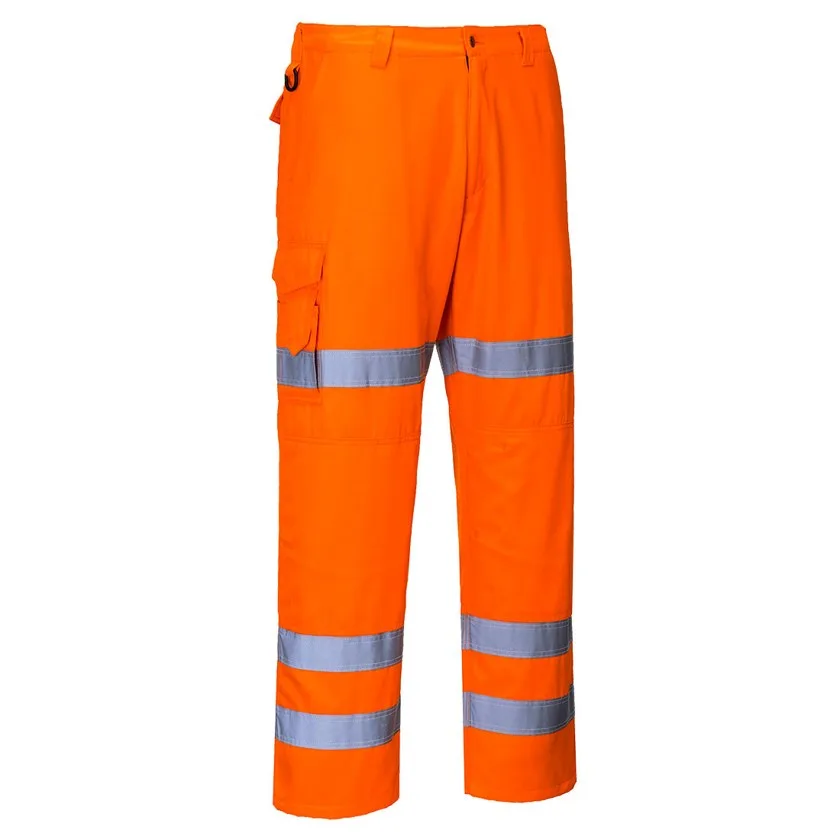 Hi-Vis Bahn Arbeitshose mit drei Reflexstreifen