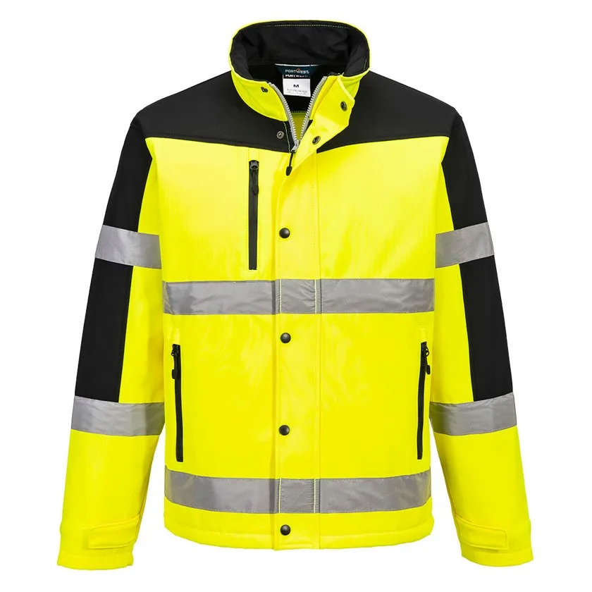 Hi-Vis Kontrast Softshelljacke (3L)