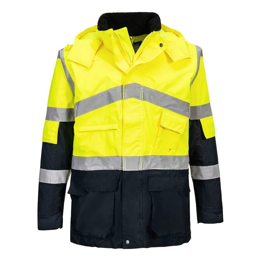 Hi-Vis Kontrast Regenjacke atmungsaktiv