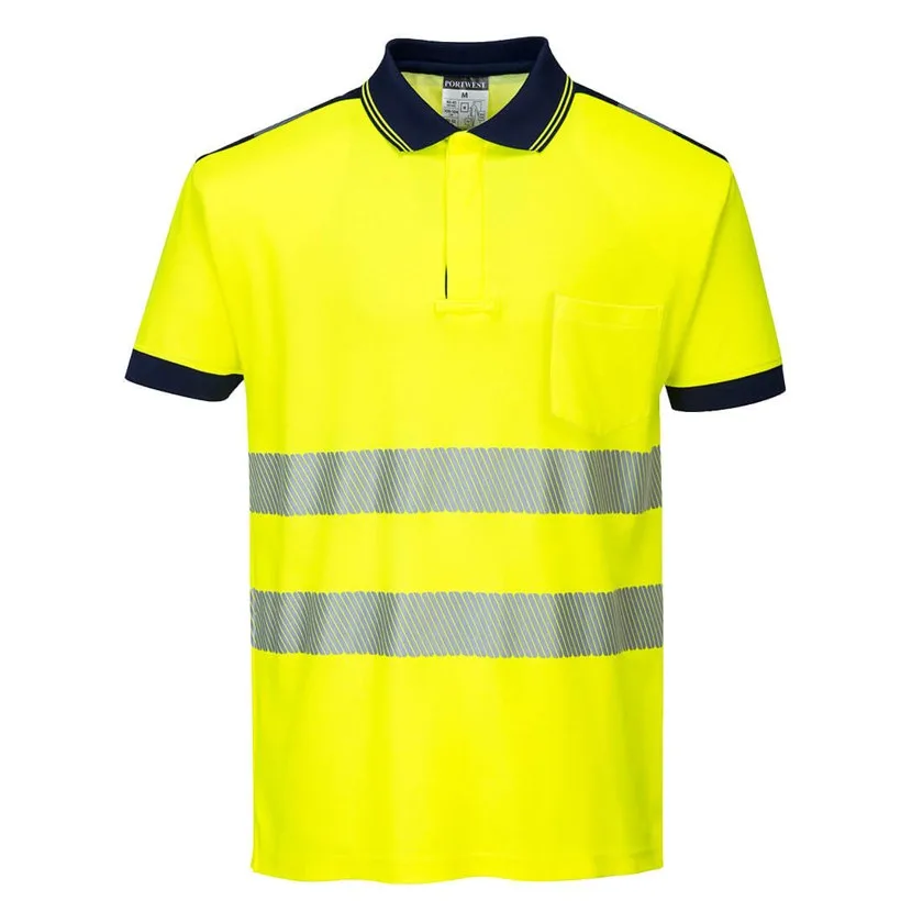 PW3 Hi-Vis Cotton Comfort Poloshirt kurzarm