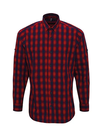Red / Navy (ca. Pantone 2378C)