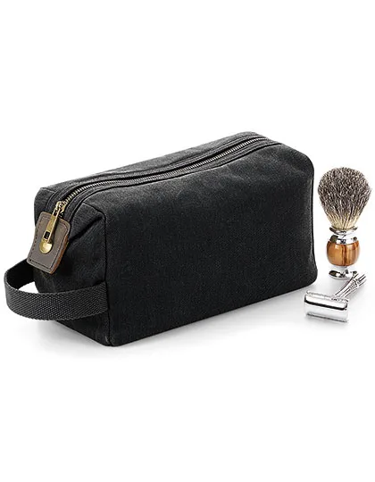 Heritage Waxed Canvas Wash Bag
