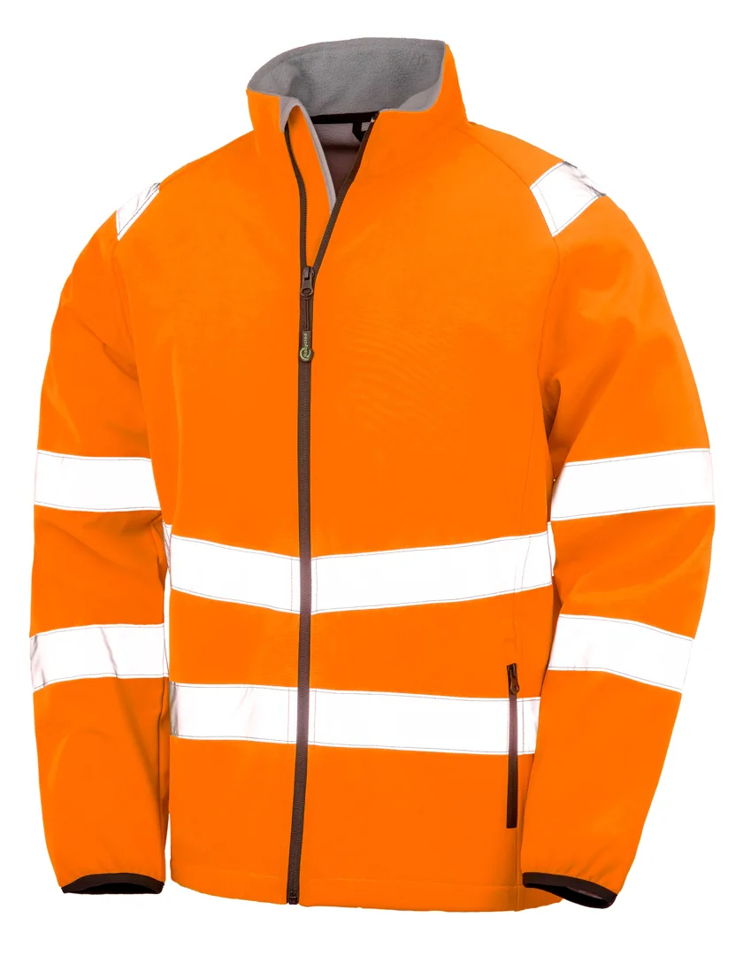 Recycled Printable Safety Softshell Jacket