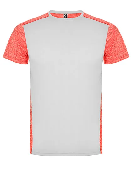 White 01 / Heather Fluor Coral 244