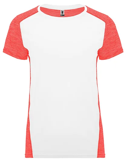 White 01 / Heather Fluor Coral 244