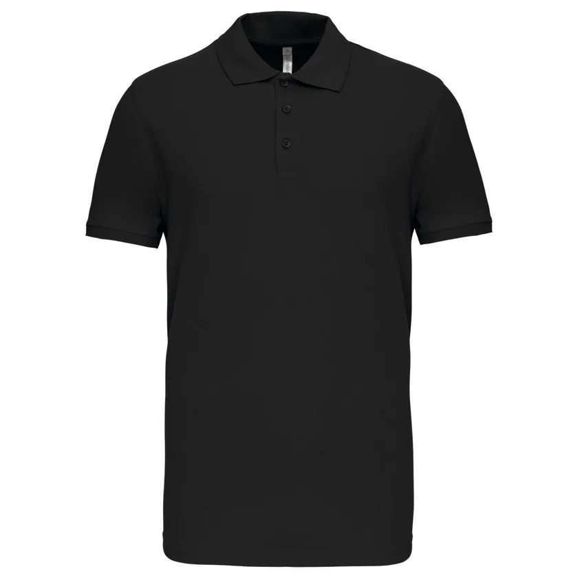 Kurzarm-Polohemd für Herren. Aus Baumwollpiqué