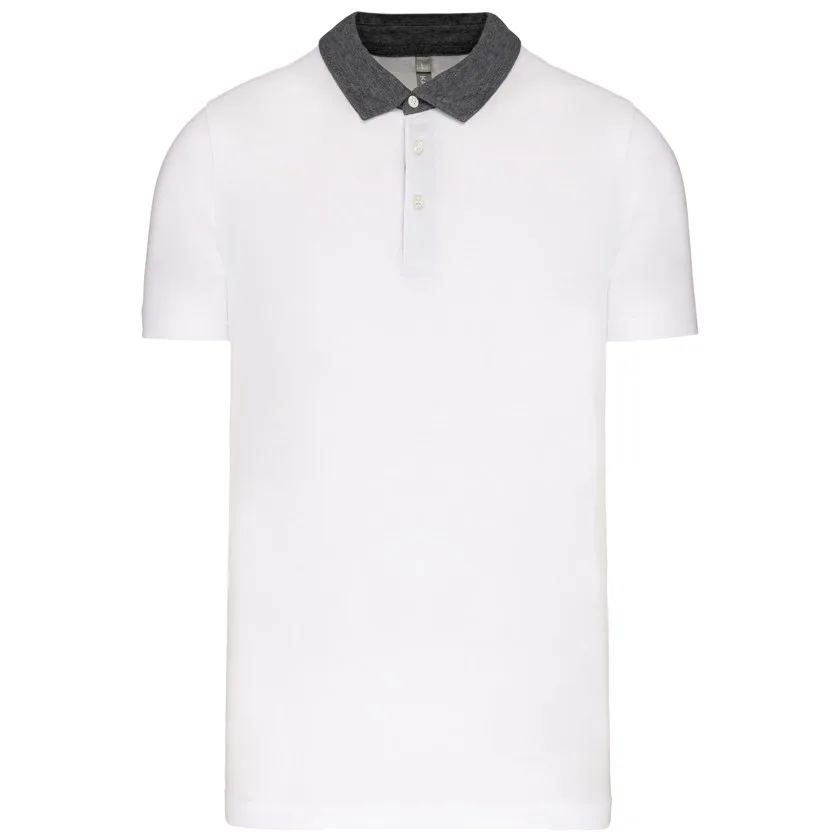 White / Dark Grey Heather