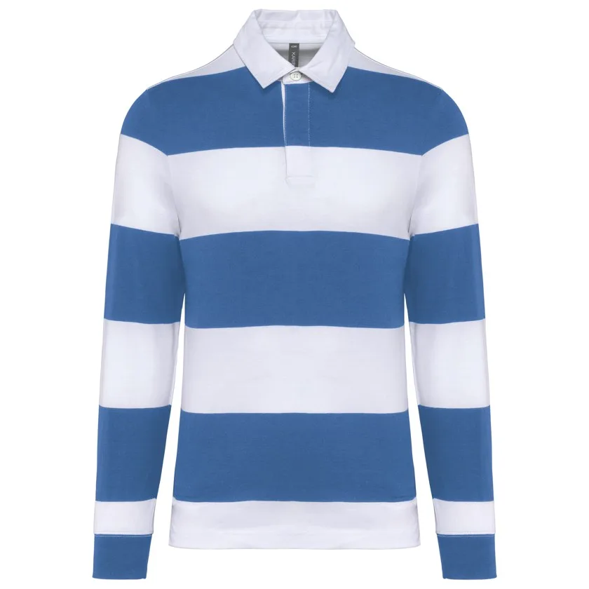 Light Royal Blue / White Stripes