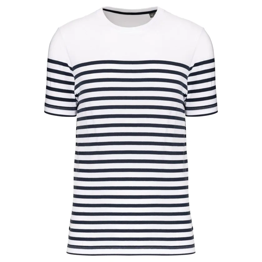 White / Navy Stripes