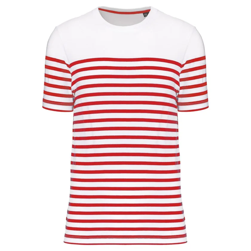 White / Red Stripe